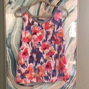 Floral sleeveless blouse